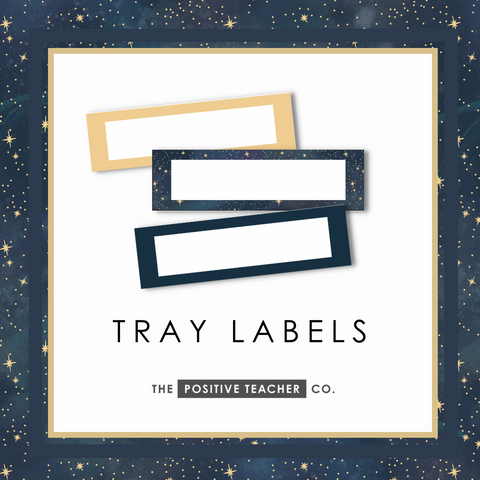 Starry Sky Tray Labels
