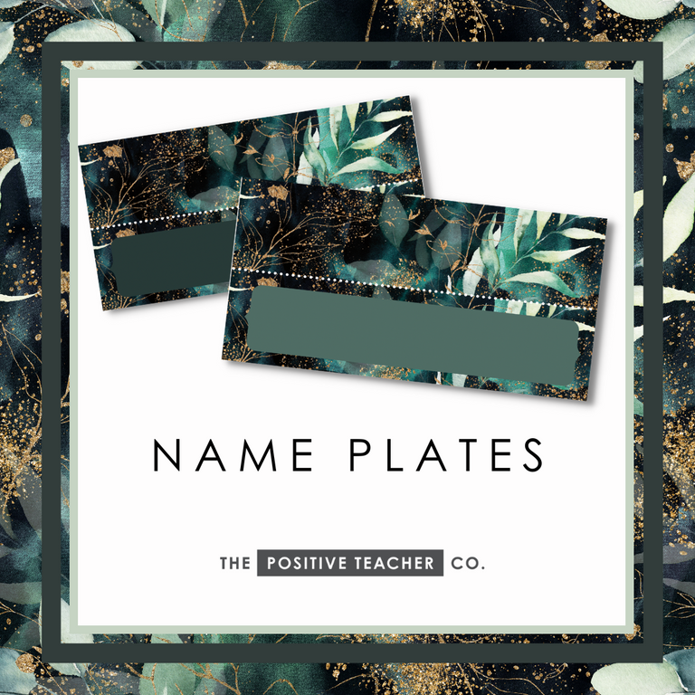 Emerald Forest Name Plates