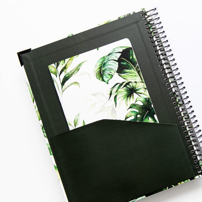 Tropical Leaves A4 Hardback Notebook