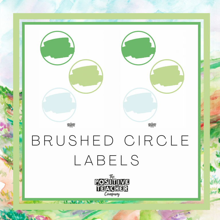 Rolling Hills Brushed Circle Labels