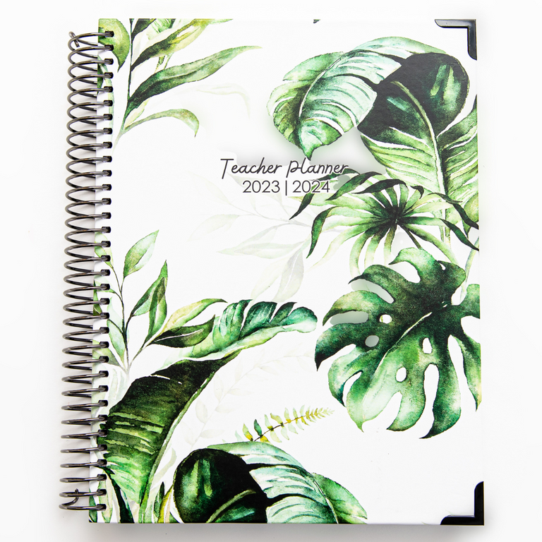 Tropical Leaves Teacher Planner 2023-2024