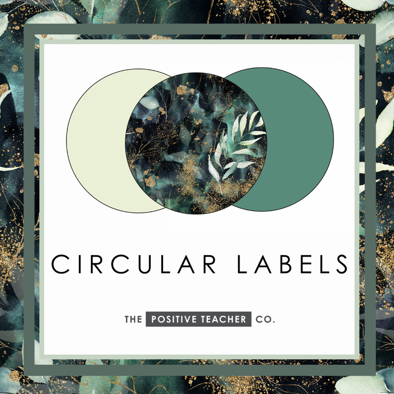 Emerald Forest Circular Labels