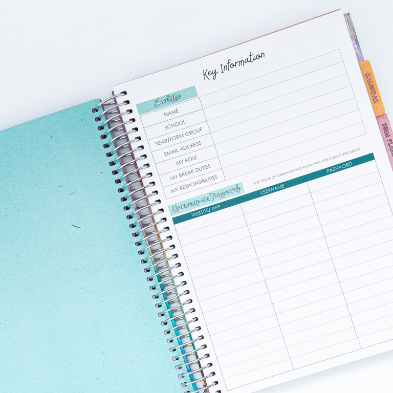 Sunflowers Teacher Planner 2023-2024 (Charity Cover)