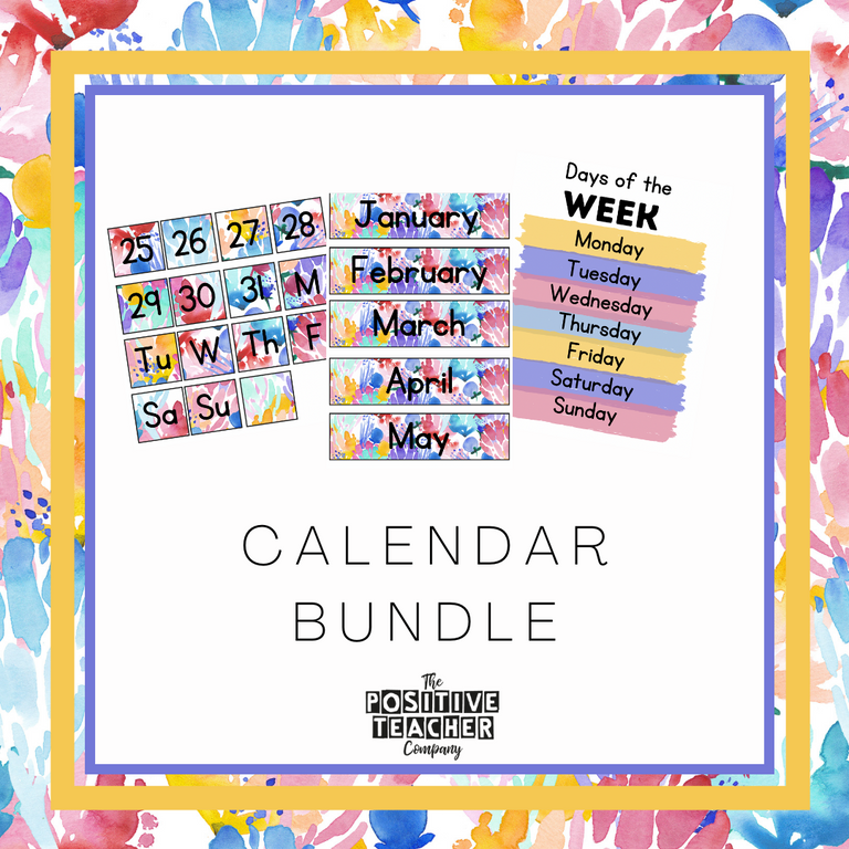 Coral Reef Calendar Bundle