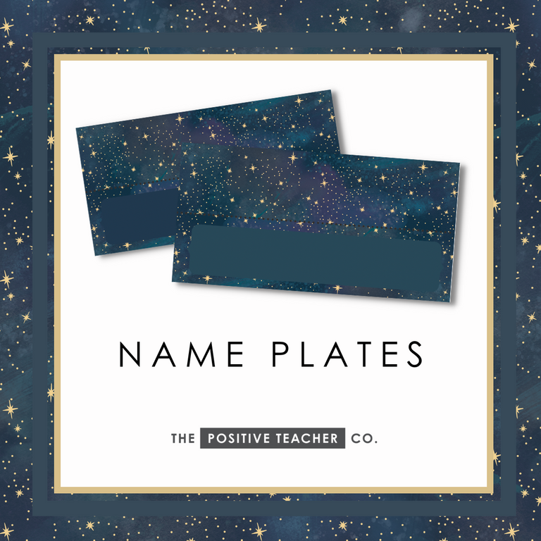 Starry Sky Name Plates