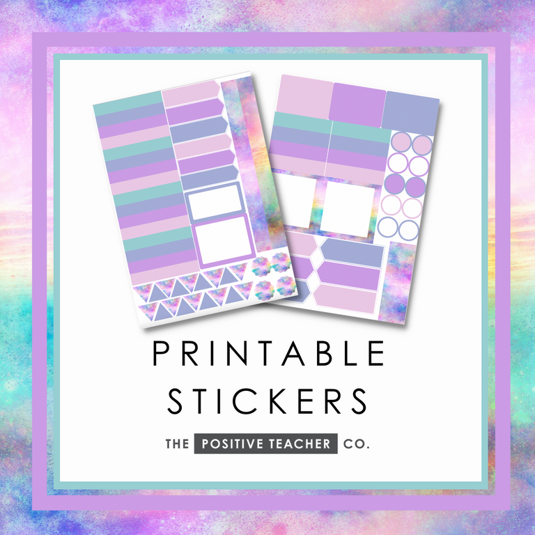 Cosmic Haze Printable Stickers