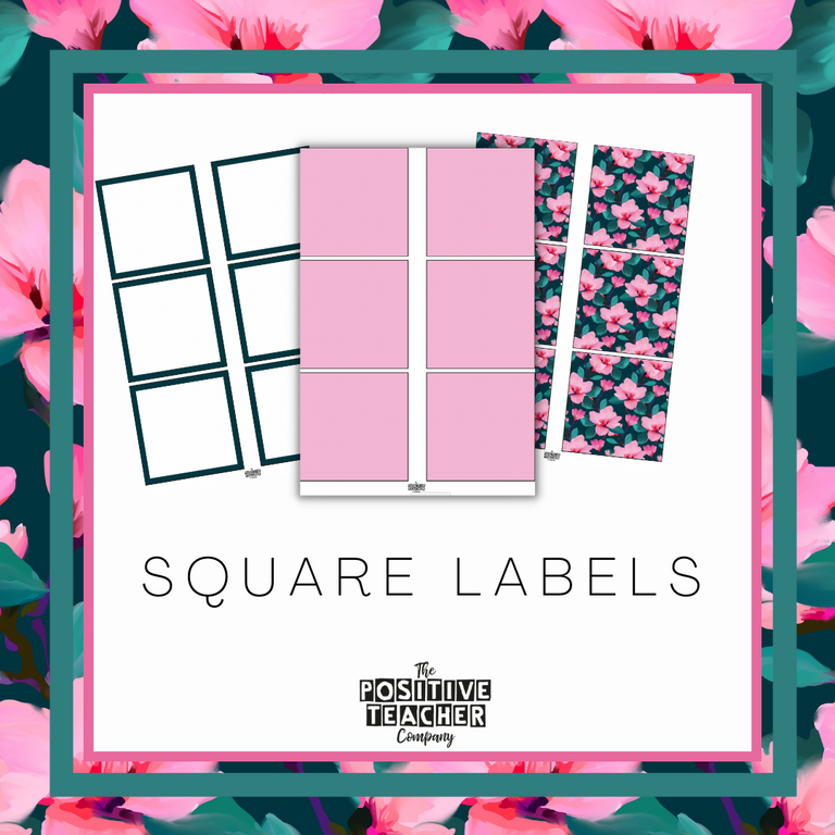 Blooms on the Vine Square Labels