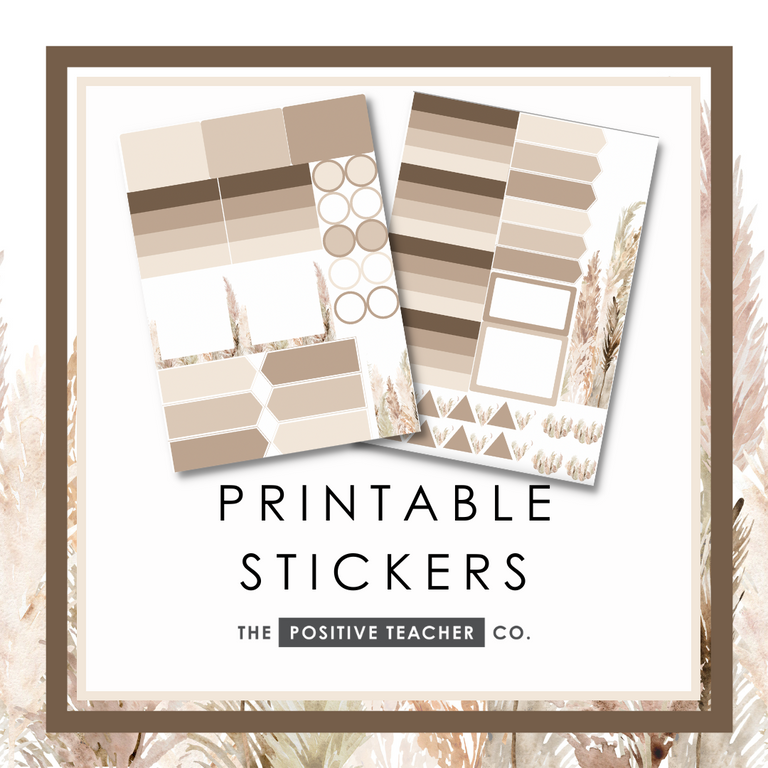 Pampas Printable Stickers