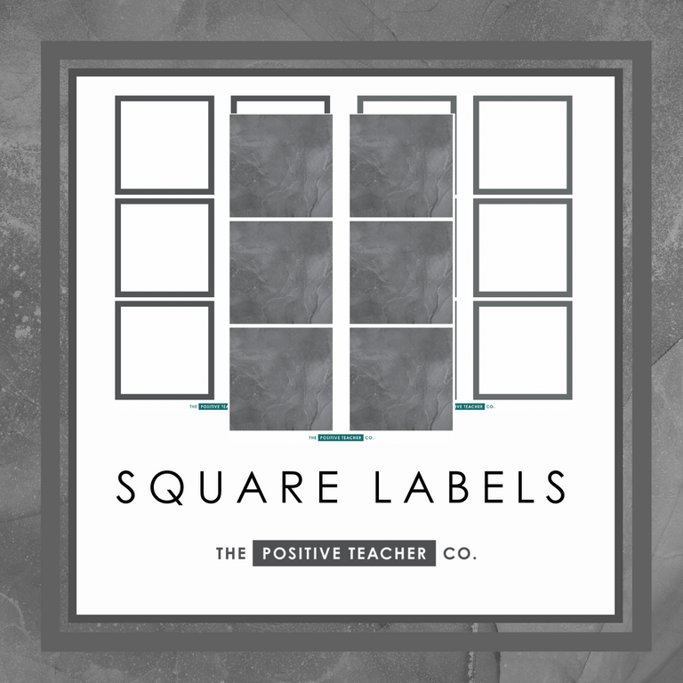 Slate Square Labels