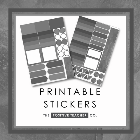 Slate Printable Stickers