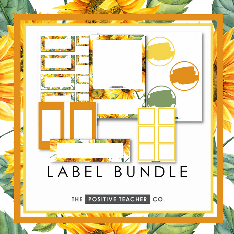 Sunflowers Label Bundle