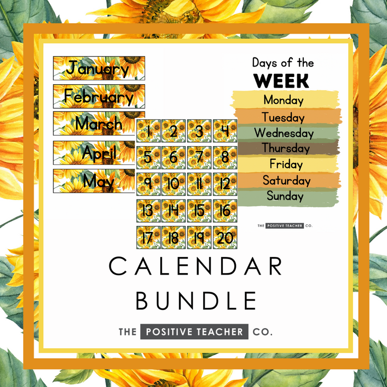 Sunflowers Calendar Bundle