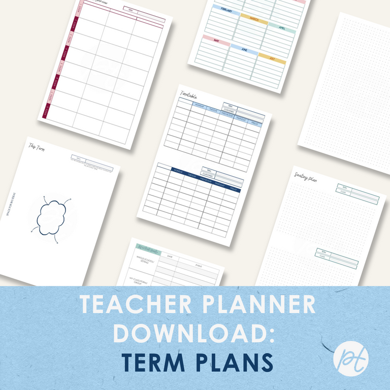 Teacher Planner Download: Term Plans