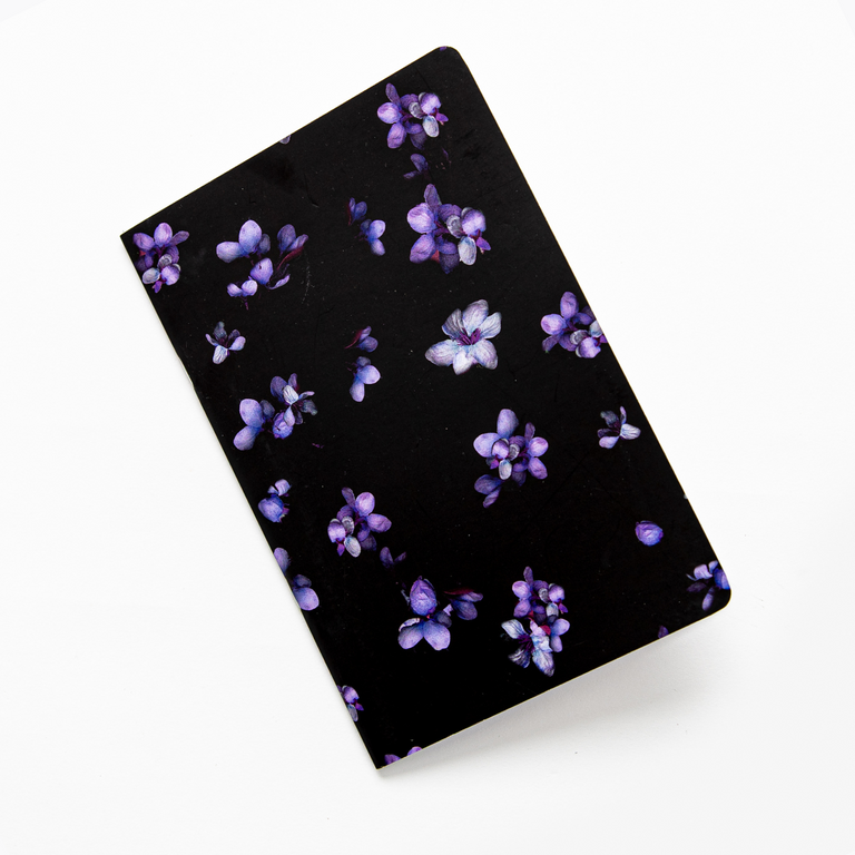 Midnight Petals A5 Notebook
