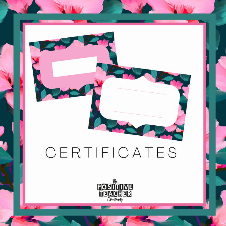 Blooms on the Vine Certificates
