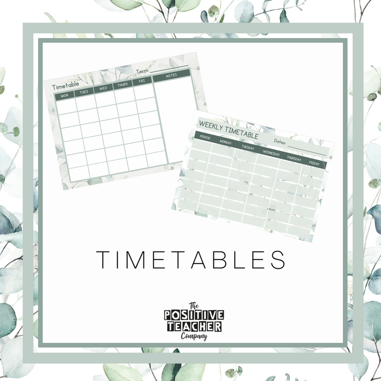 Eucalyptus Timetables