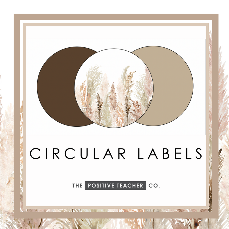Pampas Circular Labels
