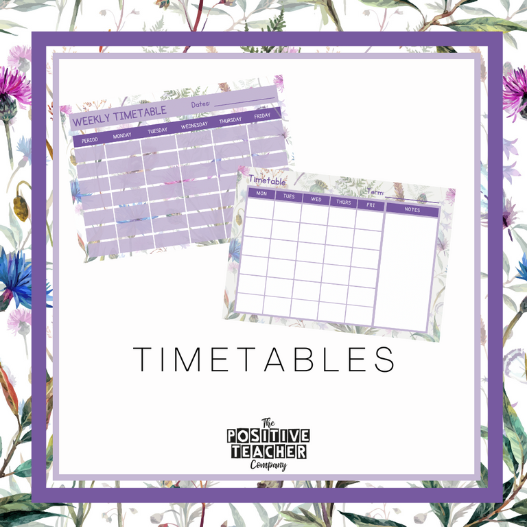 Highland Meadow Timetables