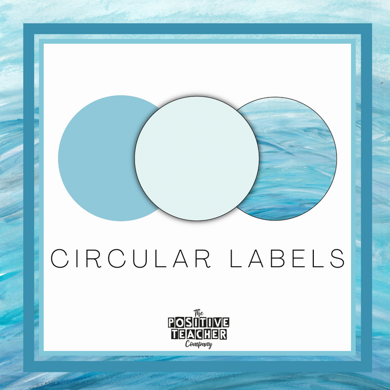 Sea Breeze Circular Labels