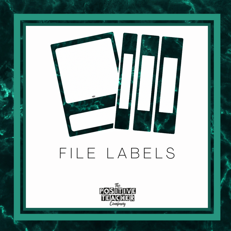 Marbled Jade File Labels