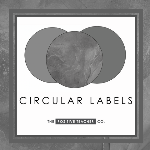 Slate Circular Labels