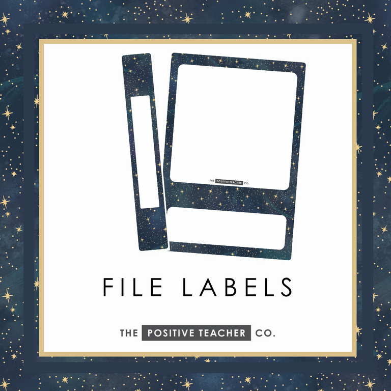 Starry Sky File Labels