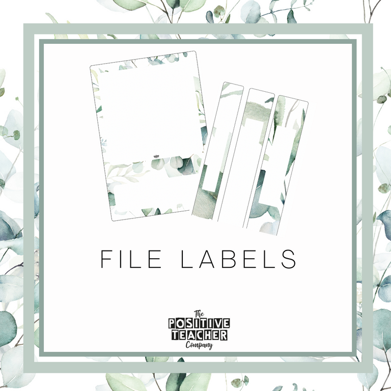 Eucalyptus File Labels