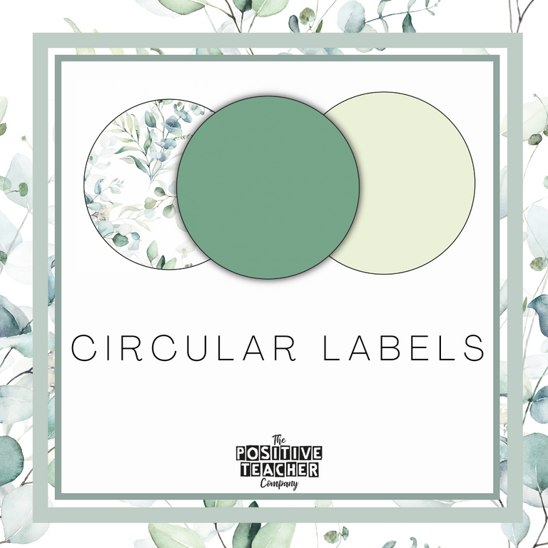 Eucalyptus Circular Labels