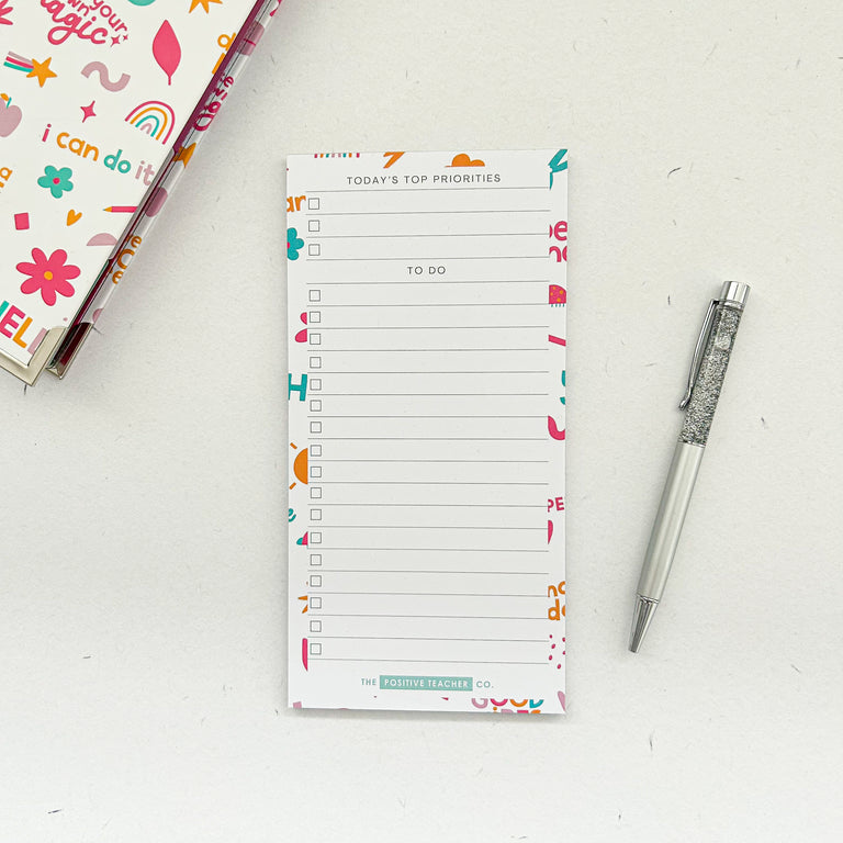 Good Vibes To Do List Pad