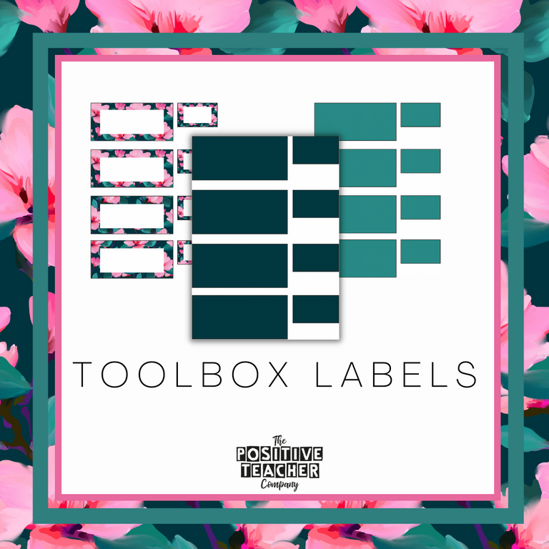 Blooms on the Vine Toolbox Labels