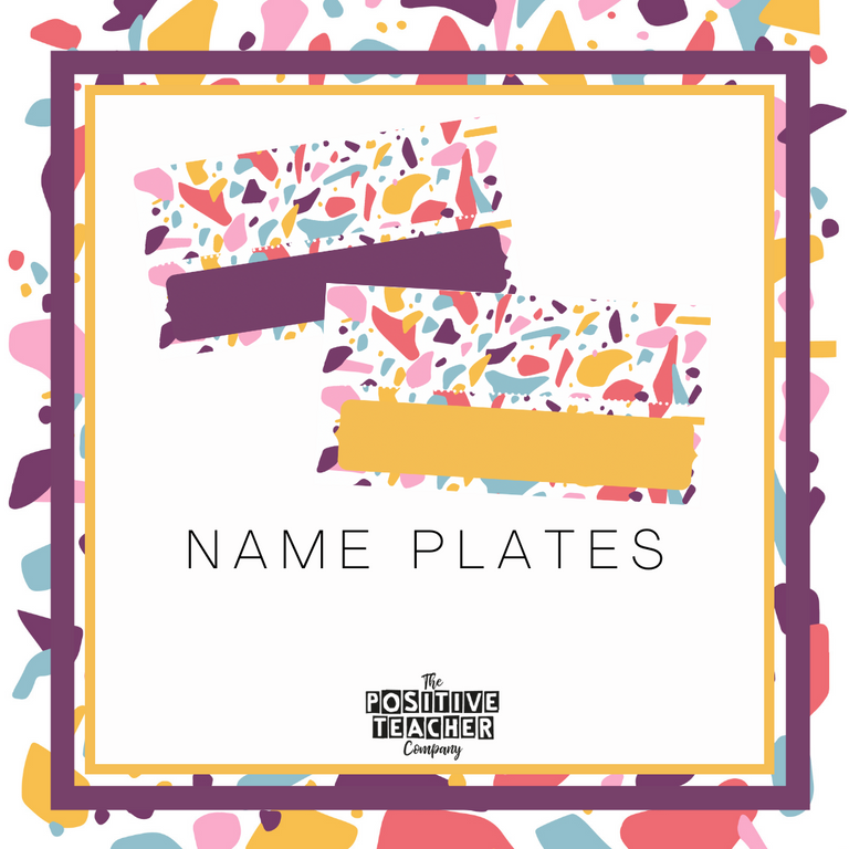 Terrazzo Name Plates