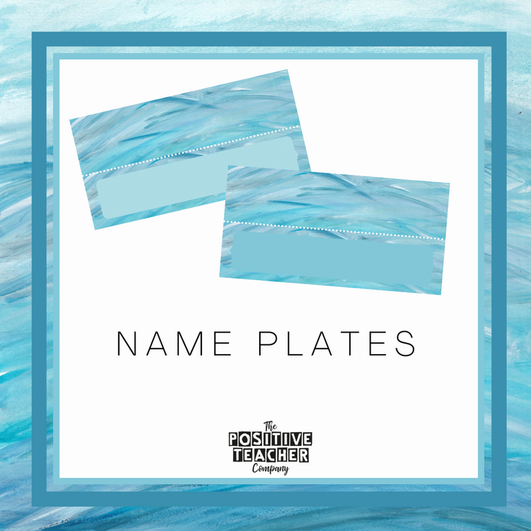 Sea Breeze Name Plates